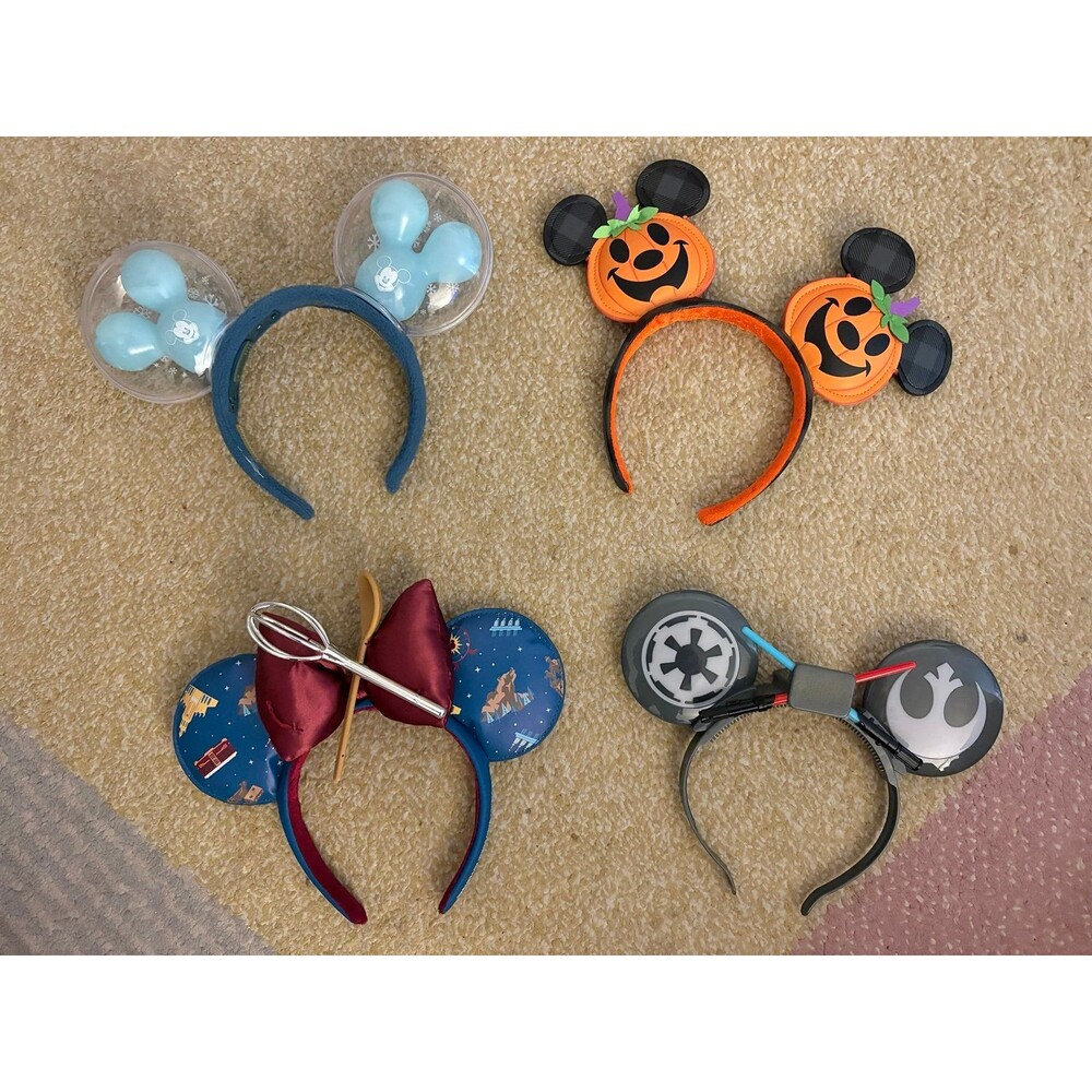 Four authentic Disney parks ears
